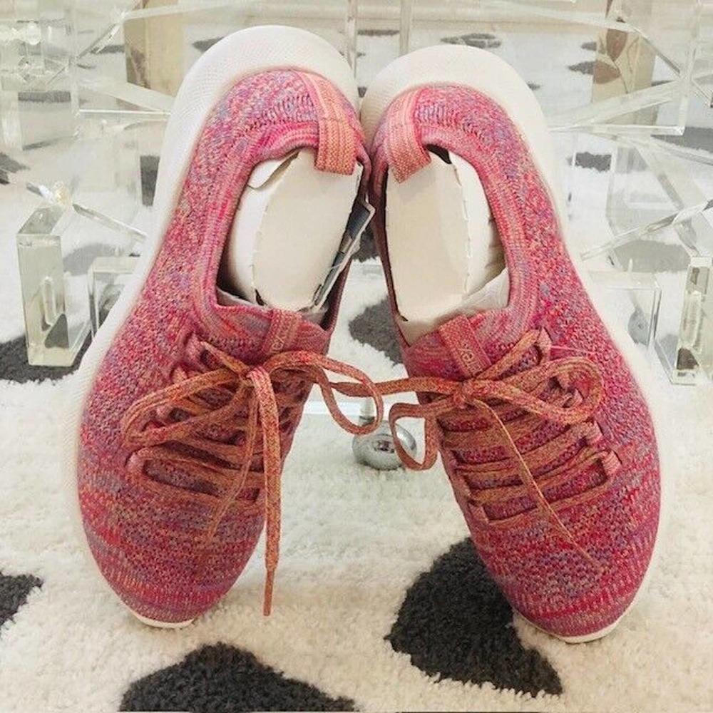 NWT Aetrex $130 Women's Size 7 Carly Arch Support Pink Knit Orthotic Sneaker - Picture 4 of 13